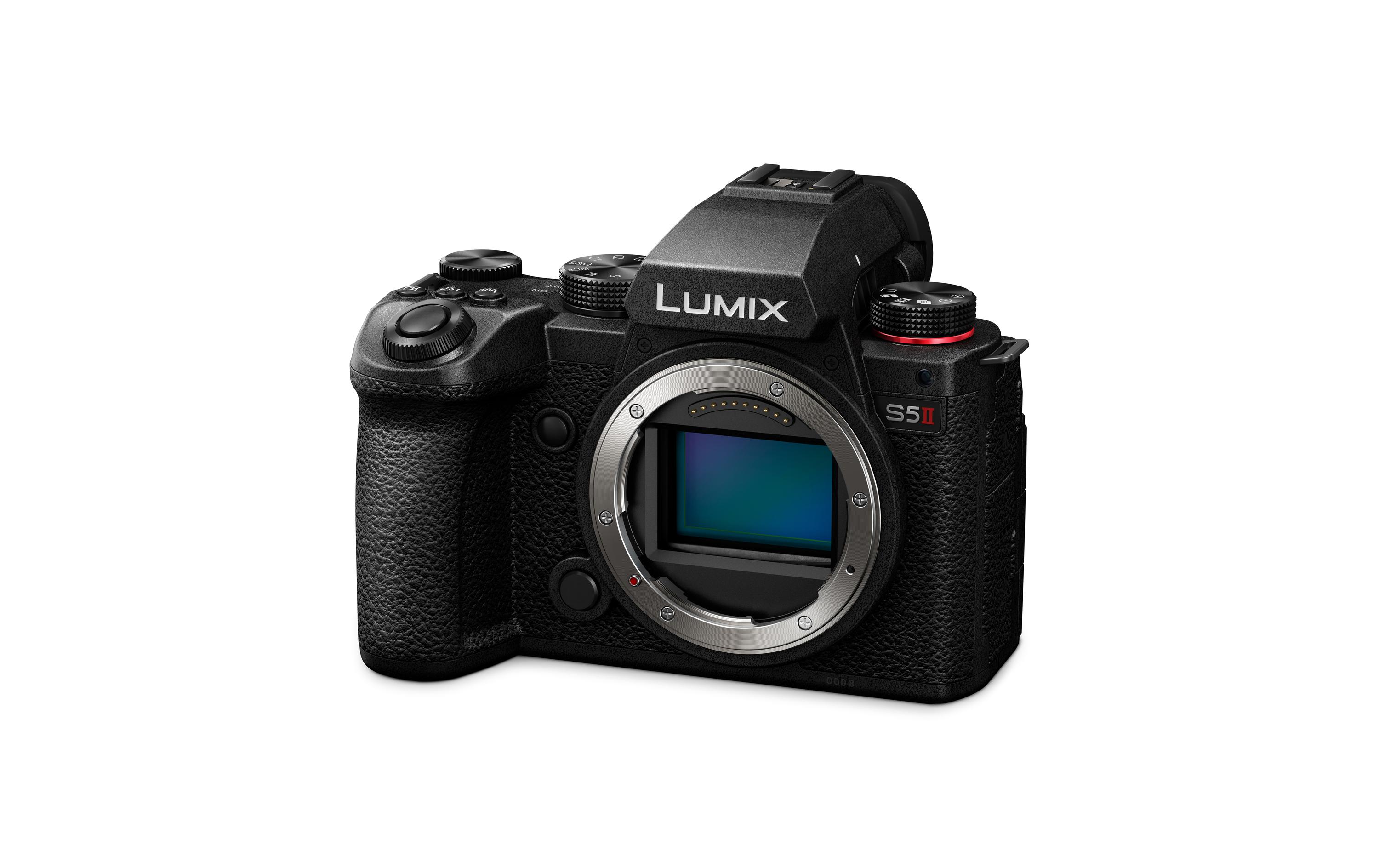 Fotokamera LUMIX S5 Mark II + S-E2460E Kit<br>Spiegellose Vollformatkamera mit Phasen-Hybrid-Autofokus und Aktive Bildstabilisierung mit Premium-Standardzoomobjektiv