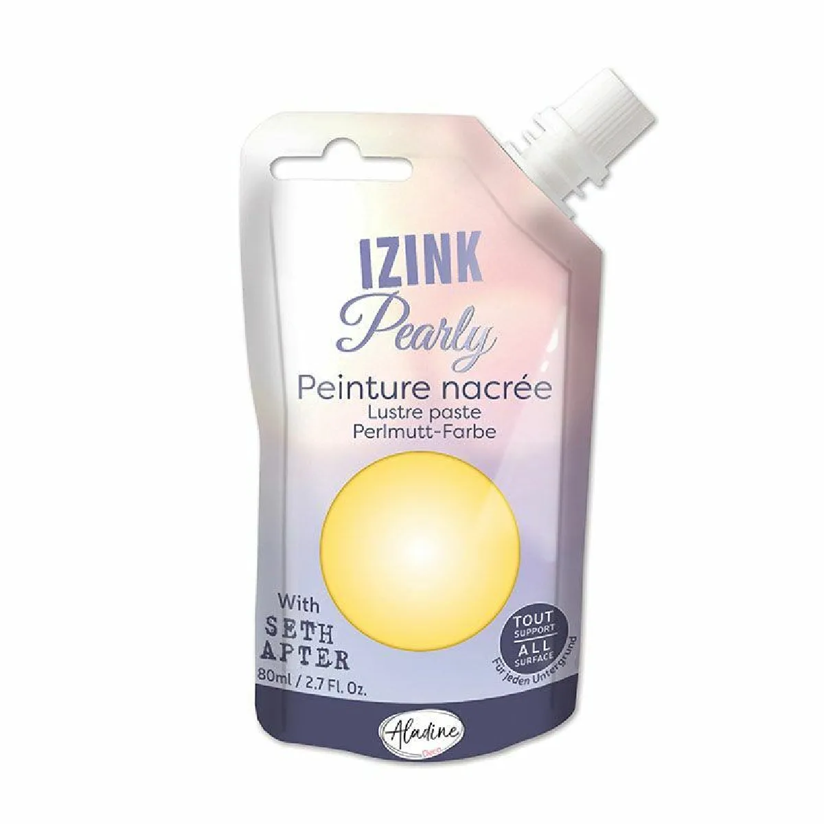 ALADINE Peinture nacrée - Jaune pastel