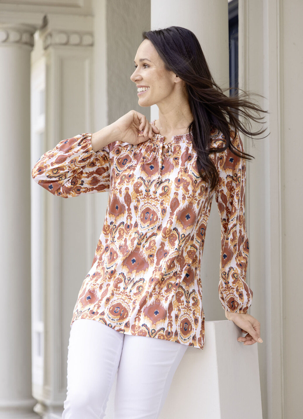 Shirt-Tunika in Langarm