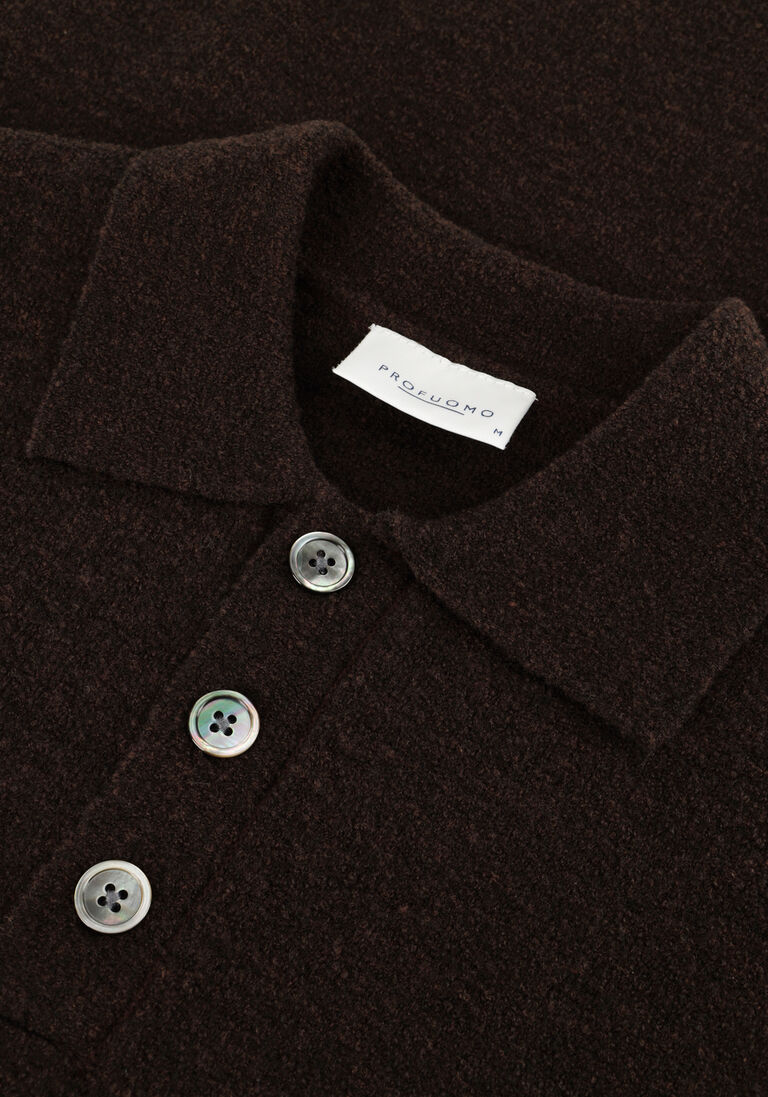bruine profuomo polo polo ls snow