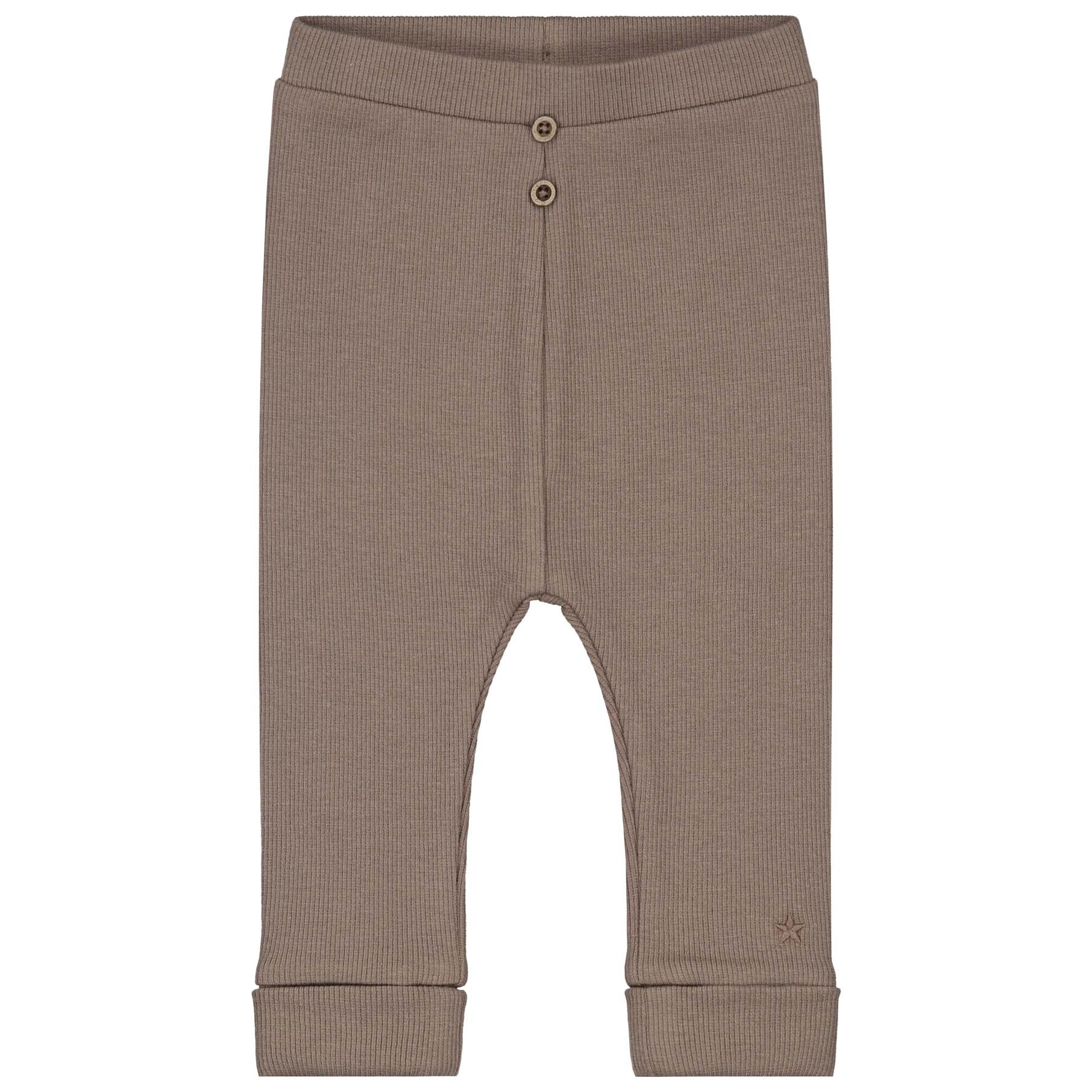 Sweet Petit Mini broek rib  effen taupe