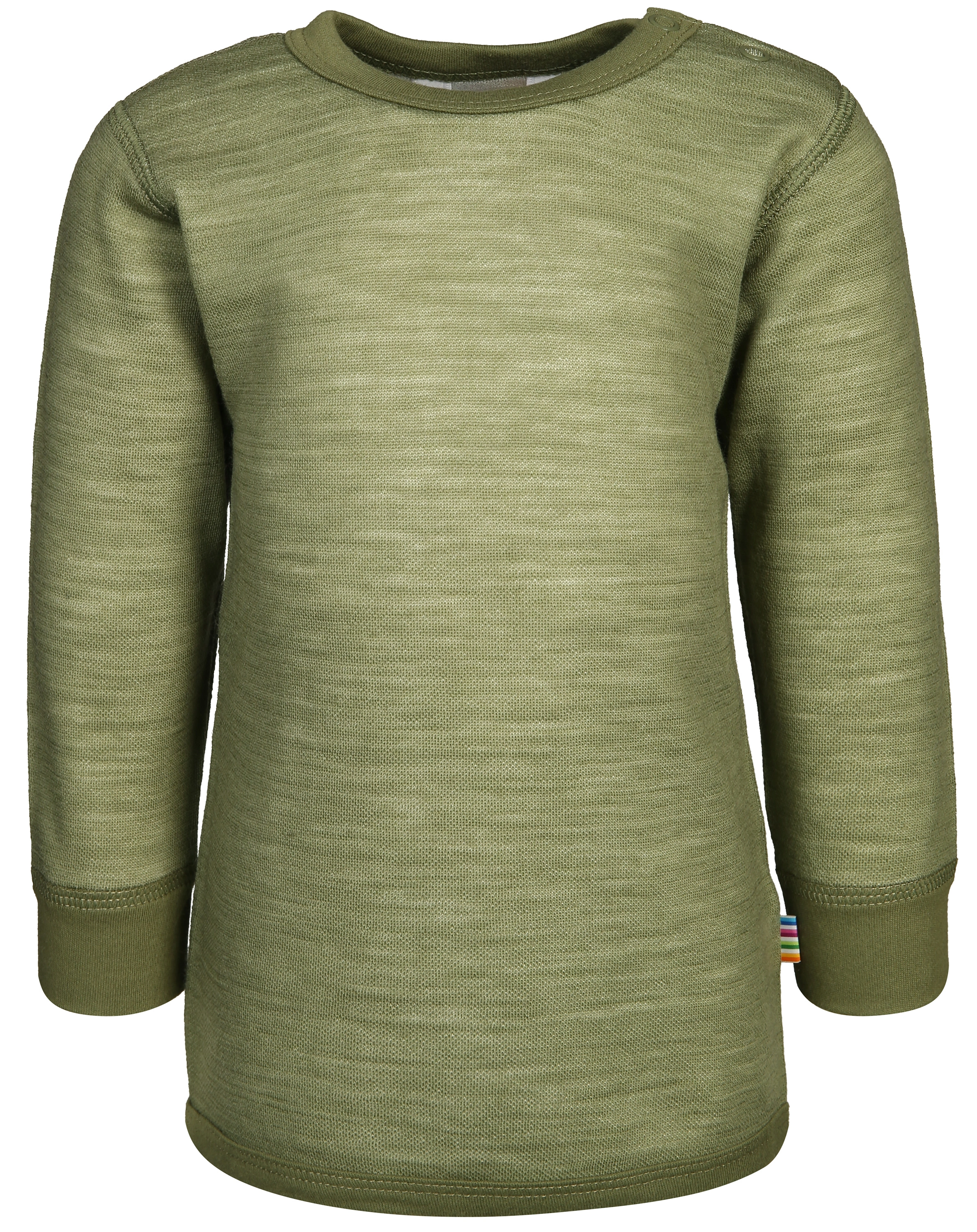 Langarmshirt 616 - WOOD mit Wolle in salvie