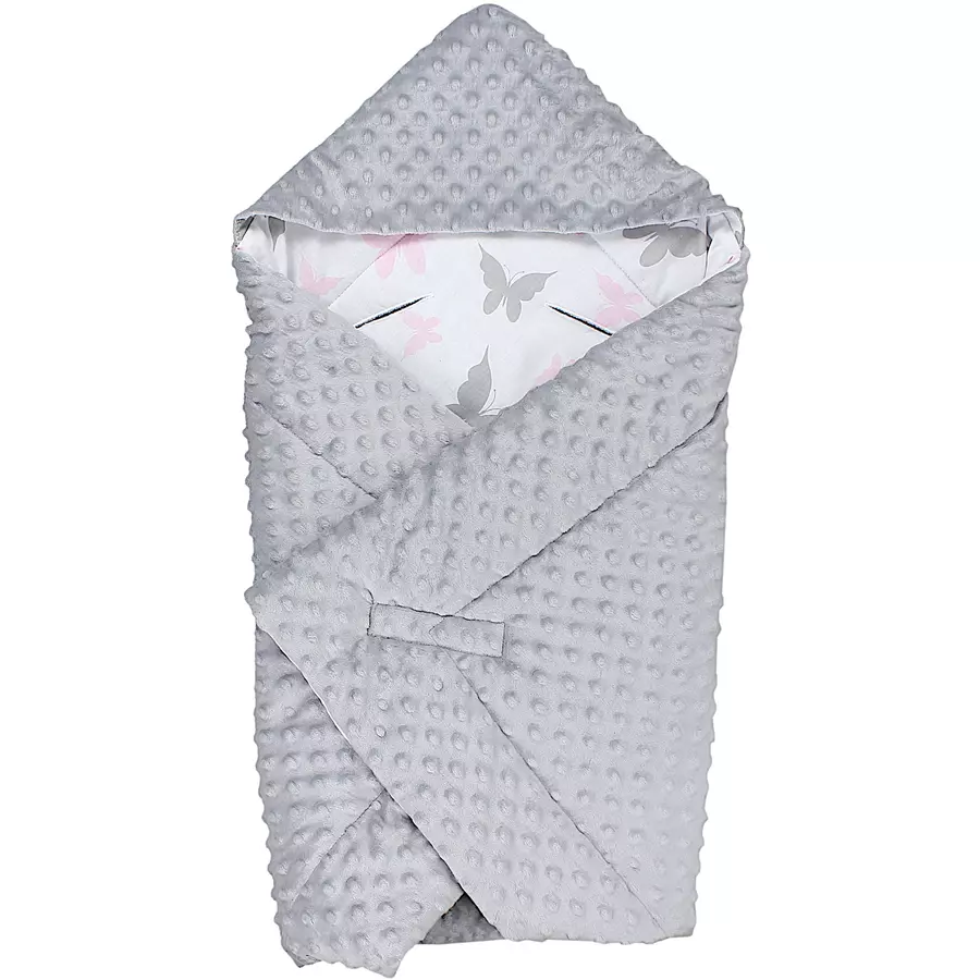 TupTam Baby Winter Einschlagdecke für Babyschale Wattiert rosa