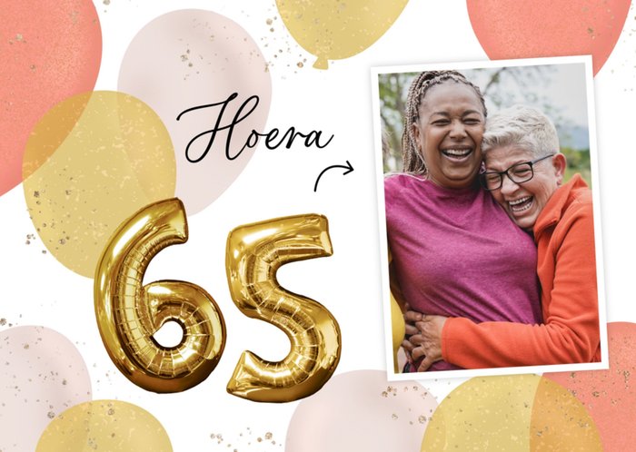 Greetz | Verjaardagskaart | Hoera 65 | Fotokaart