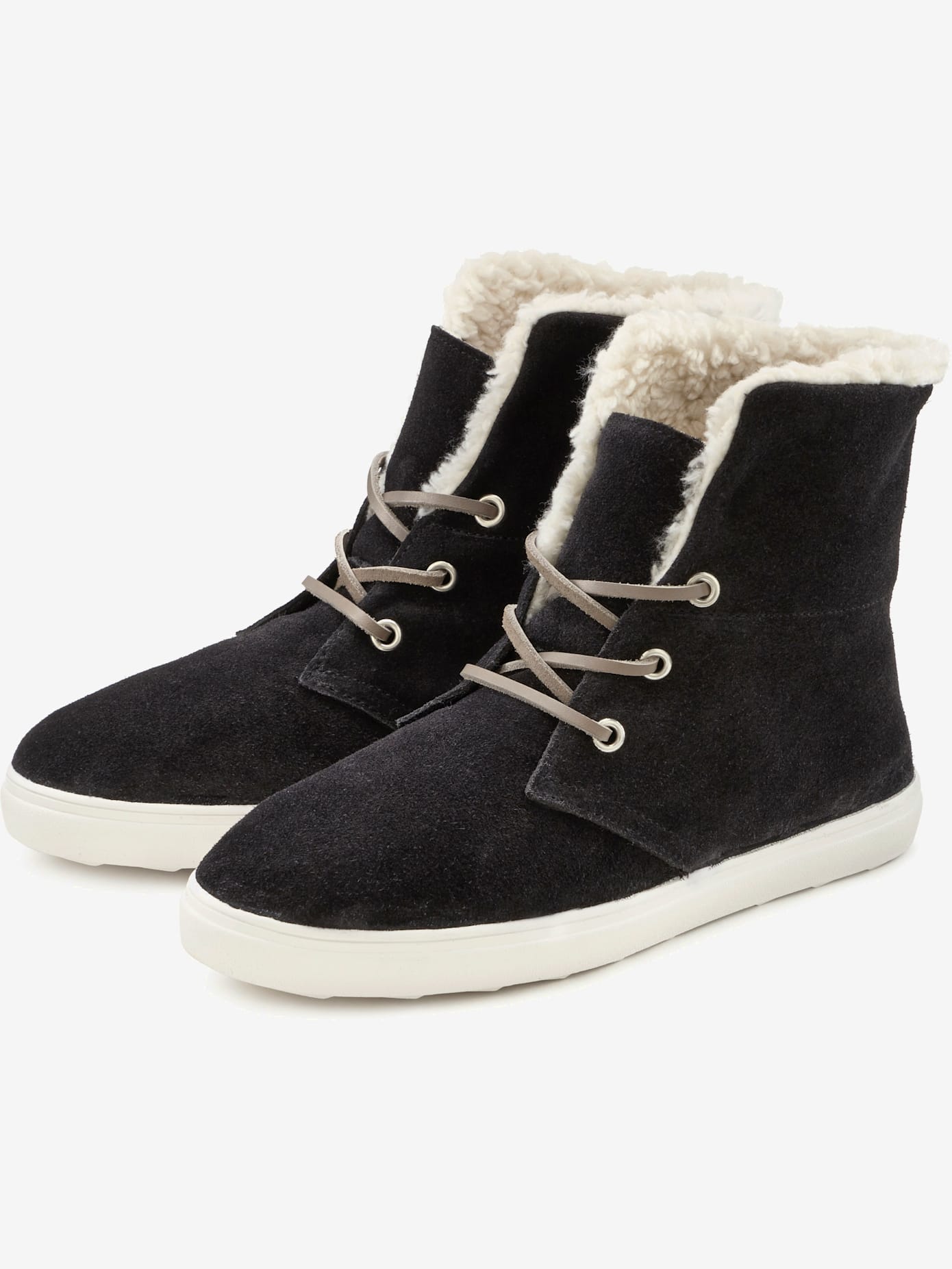 Bottines bottes d'hiver confortables en cuir de qualité avec doublure chaude moelleuse