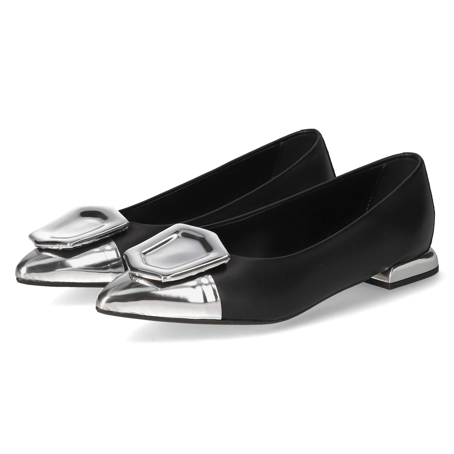 Kaerlek Ballerinas - nero/argento