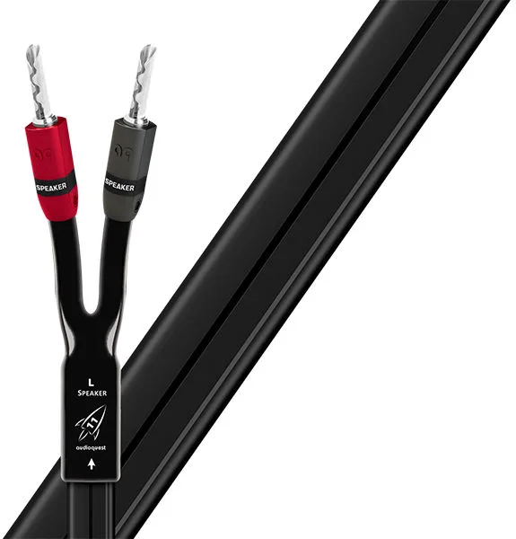 Audioquest Rocket 11 avec bananes SureGrip (2 x 4 m) Câbles d'enceintes prémontés