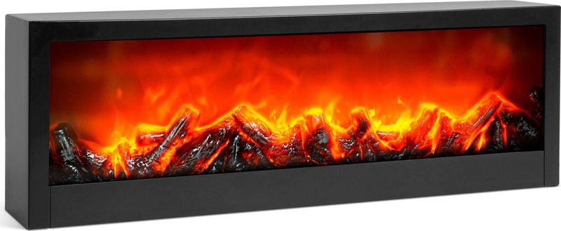 Bewello Mobiele Elektrische Sfeerhaard - LED-vlameffect - 60 x 10 x 20 cm