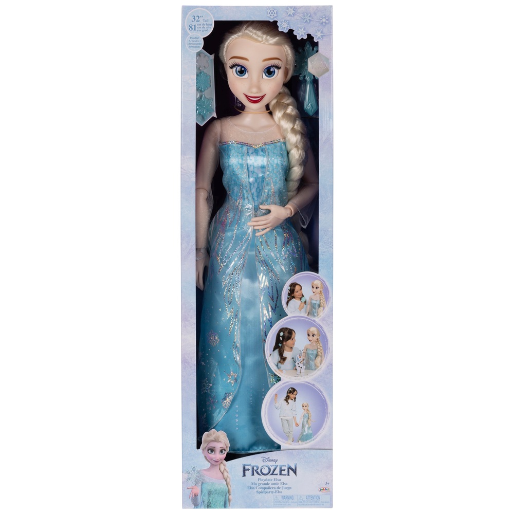 Die Eiskönigin 2 – Spieltreffen mit Eiskräften – 81 cm große, bewegliche Elsa-Puppe