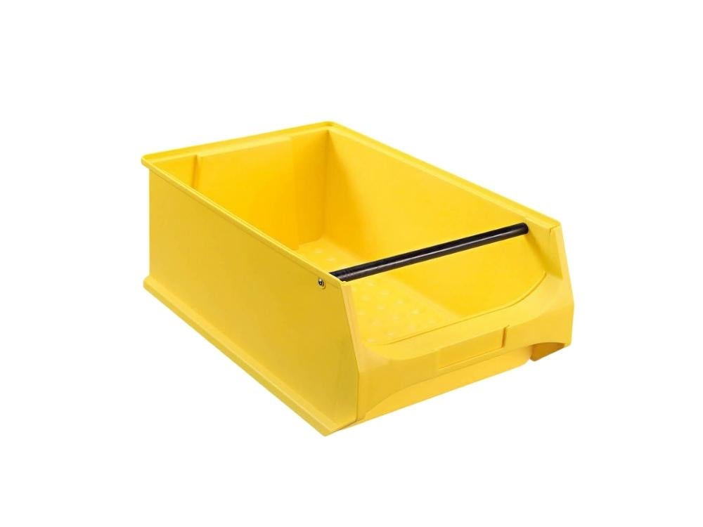 PROREGAL Super Saver Set 4x Gele Opbergdoos 5.1 met Handvat HxBxD 20 x 30 x 50 cm 21,8 Liter Opbergcontainer