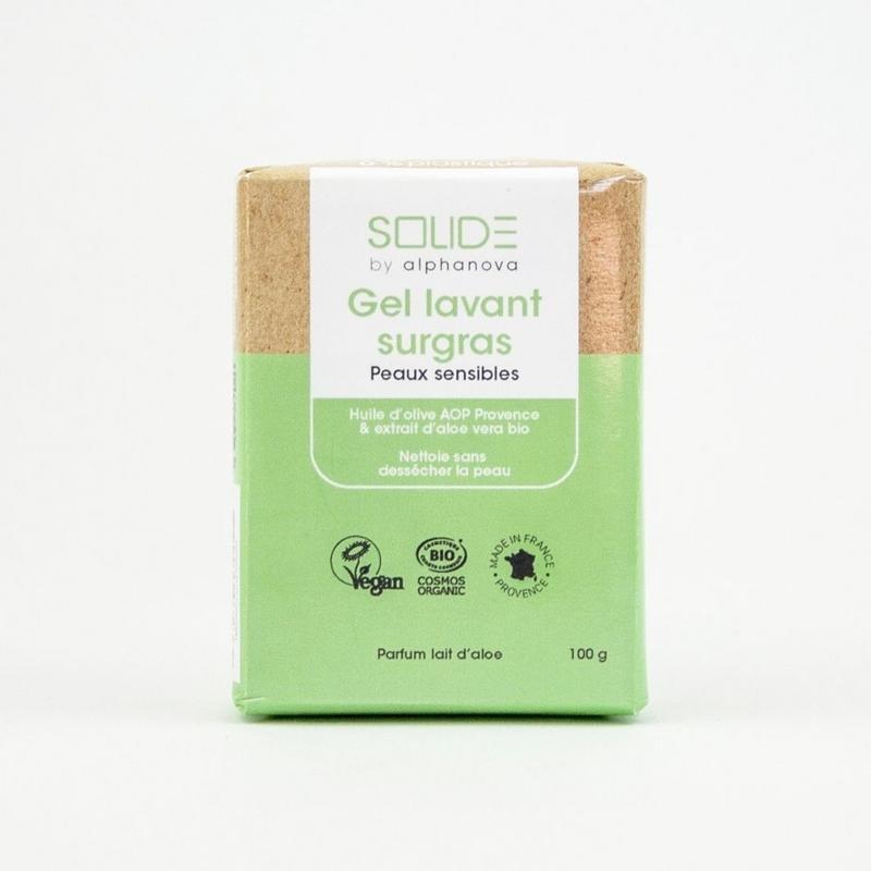 alphanova solide Cleansing Gel Gevoelige Huid 100 Gram