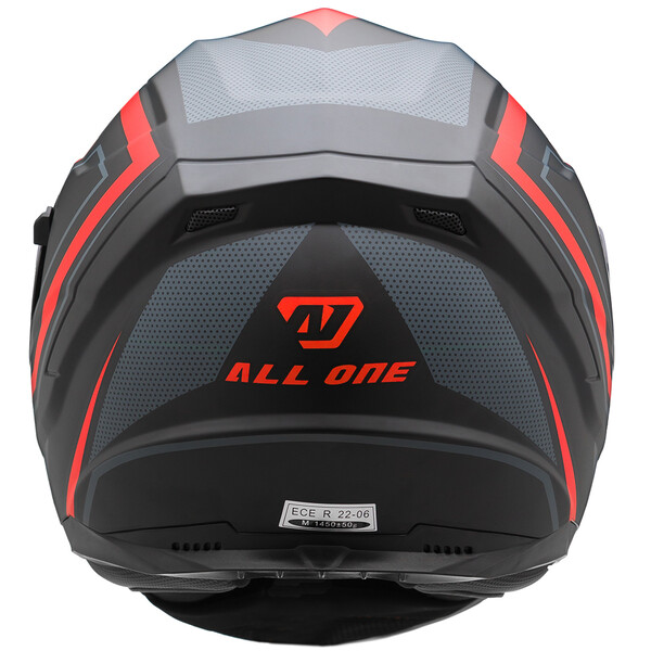 All One - Casque Apollo Sharp Evo Noir / Rouge