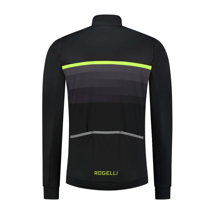 Rogelli Hero II Vinterjakke, Sort/gul