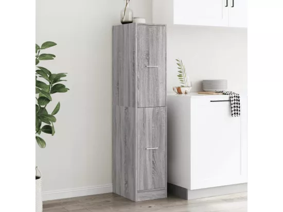 Armoire apothicaire sonoma gris 30x41x144,5cm bois d'ingénierie