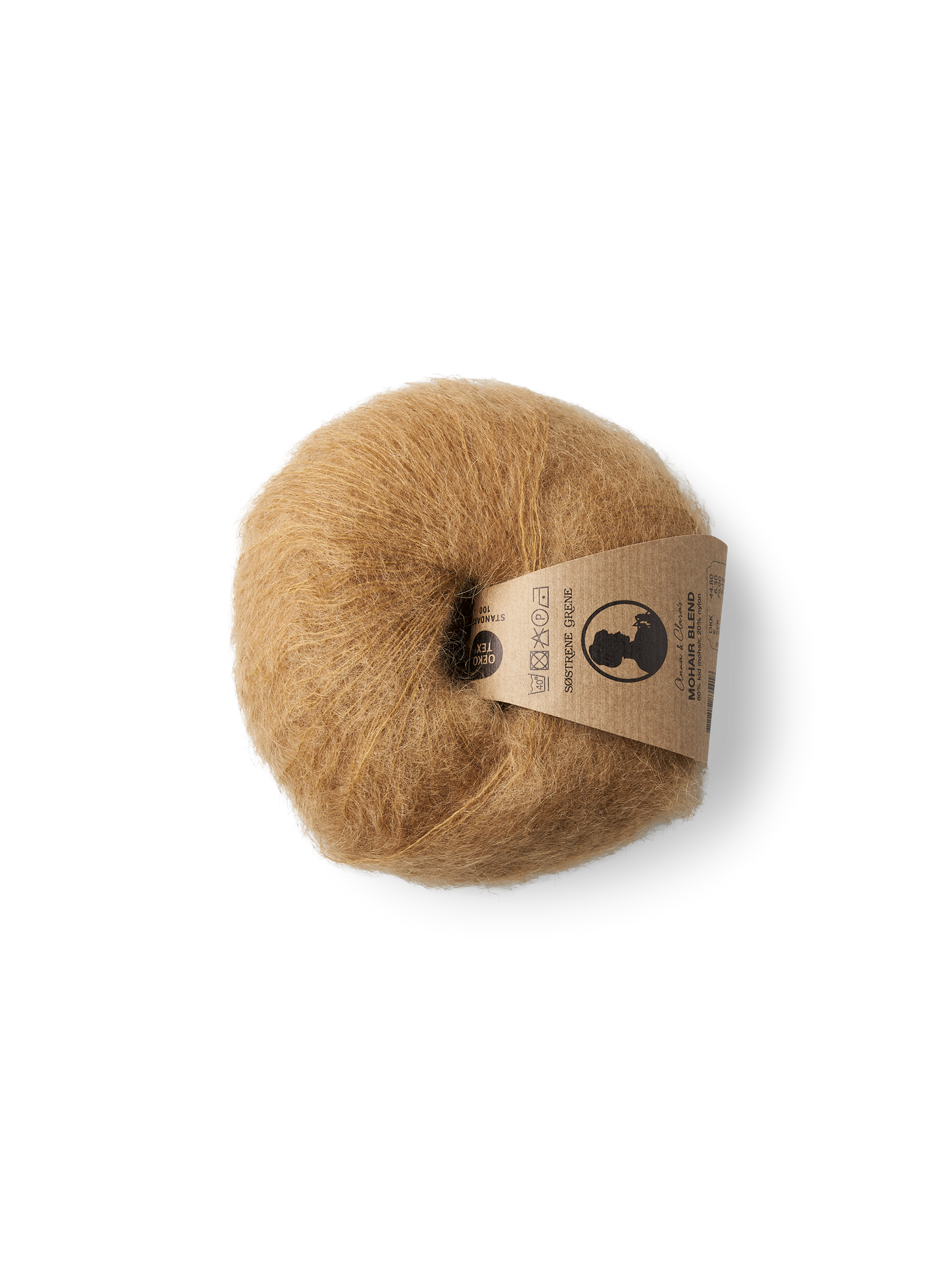 Mohairgarn med nylon | Mohair/nylon. 25 g. | Curry