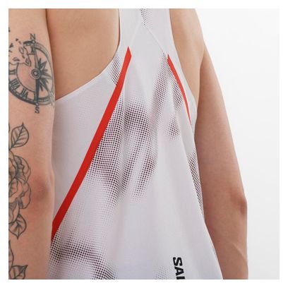 Débardeur Salomon S/Lab Speed Blanc/Rouge Homme