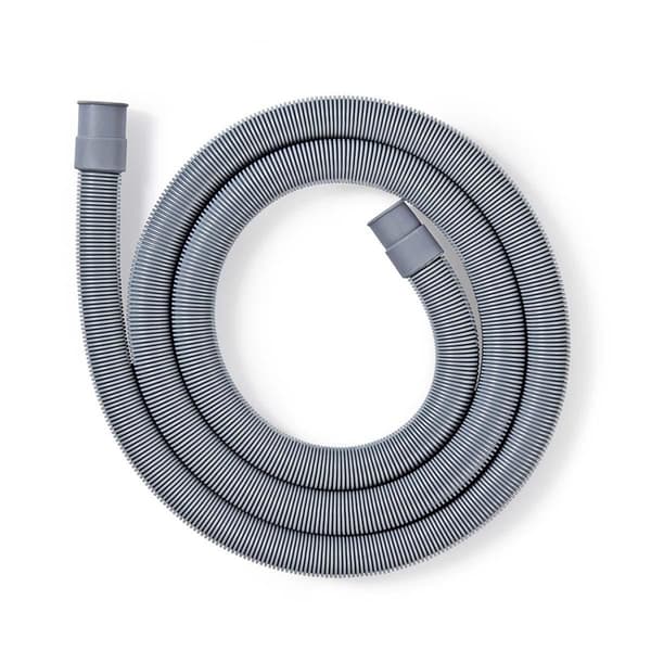 Nedis Outlet Hose | 21 mm | 19 mm | 1.5 Bar | 90 °C | 3.00 m | Bruksområde: Rett / Vaskemaskin | Grå