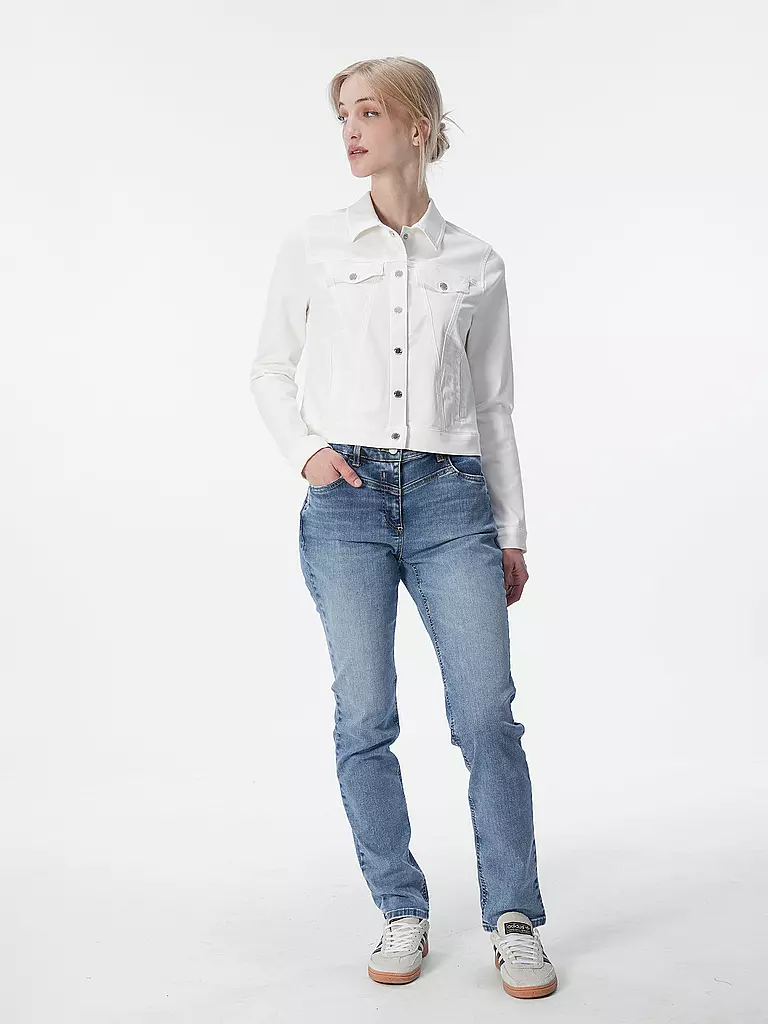 COMMA Jeansjacke  weiss
