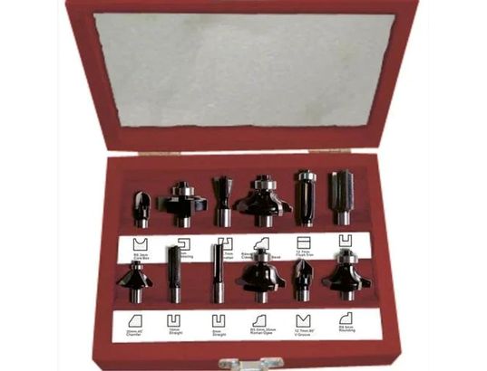WESTFALIA - Coffret embouts de fraisage Set fraises 12 pièces 3 plaquettes