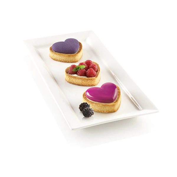 Kit 6 mini tarte en silicone Petit Amour Silikomart