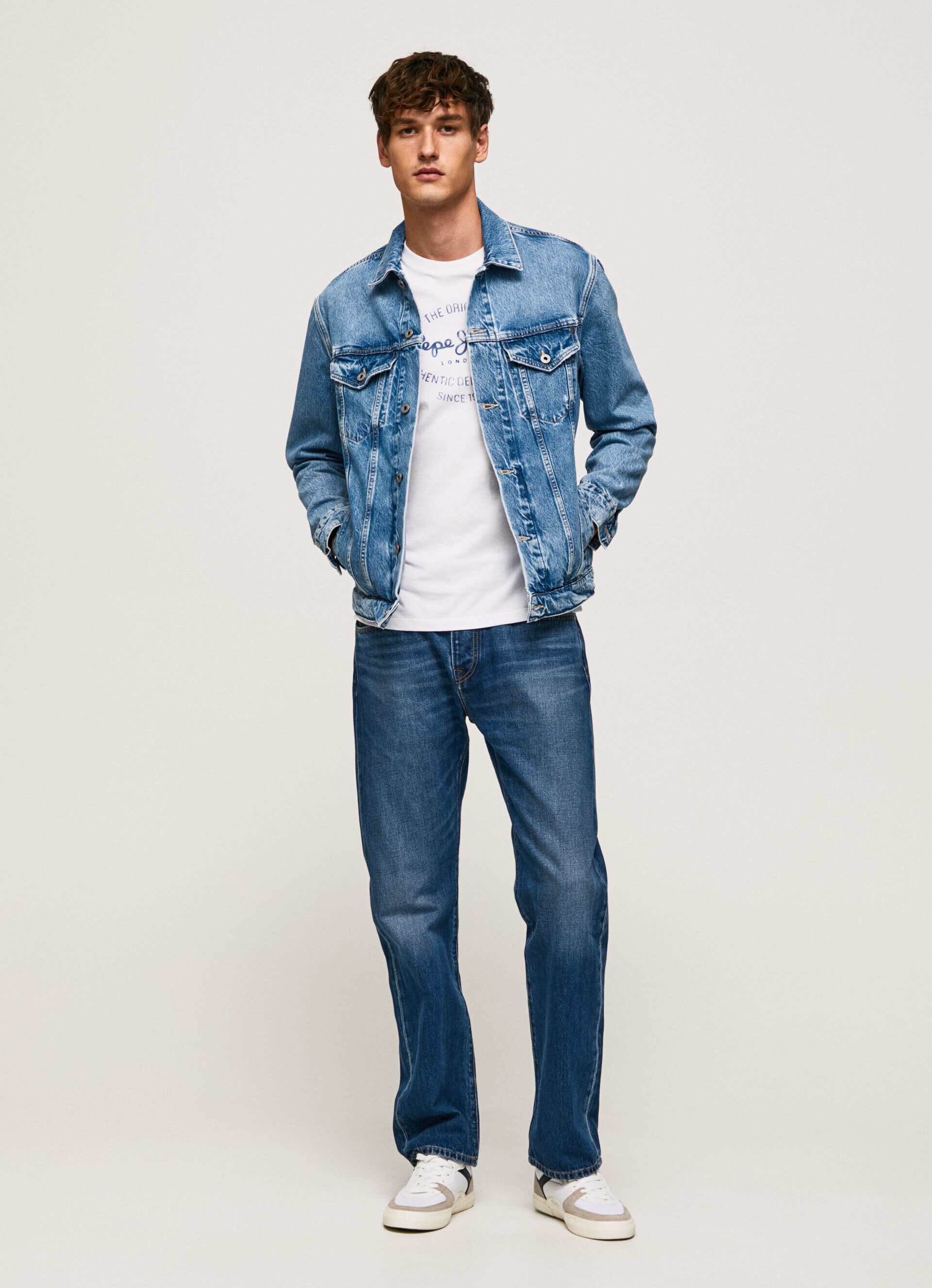 JAQUETA JEANS DE CORTE REGULAR - jeans