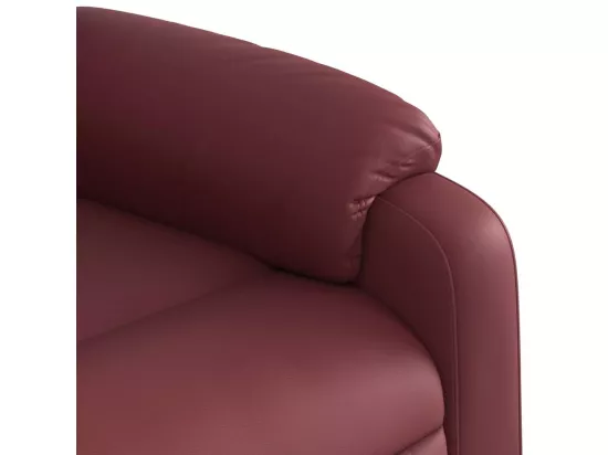 Fauteuil de massage inclinable Rouge bordeaux Similicuir