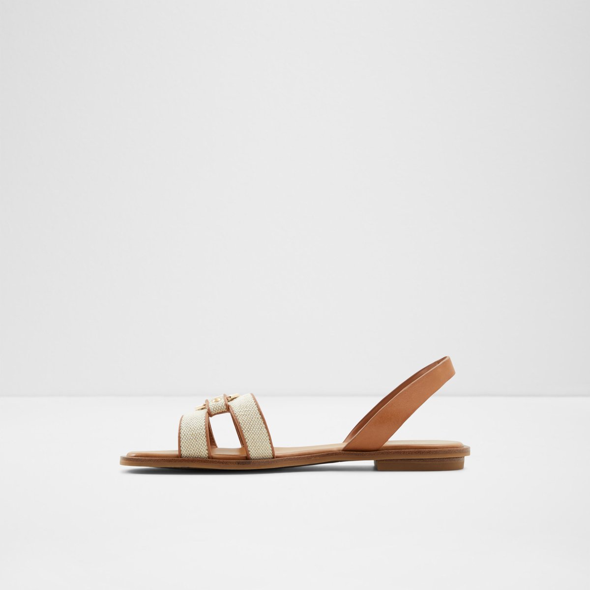 Fandra Light Beige Women Flat Sandals