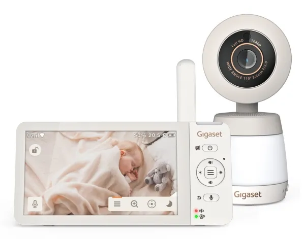 Gigaset BABY 700 Connected, 300 m, 60 min., 50 m, 300 m, Hvid, LCD