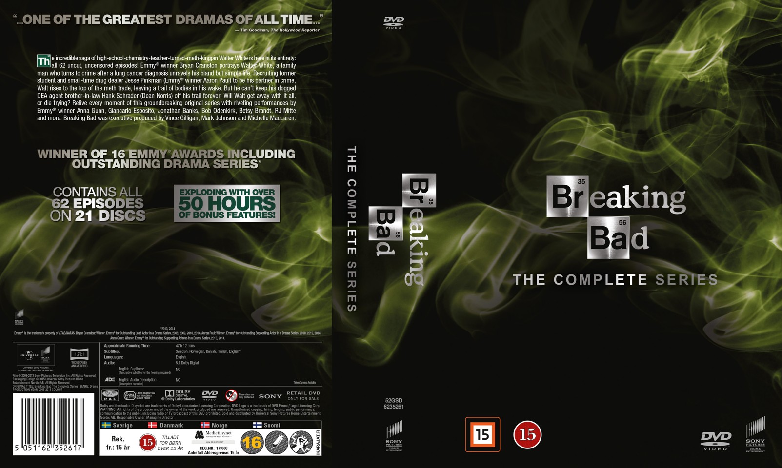 Breaking Bad: Complete Box - Season 1-5 (21 disc) - DVD