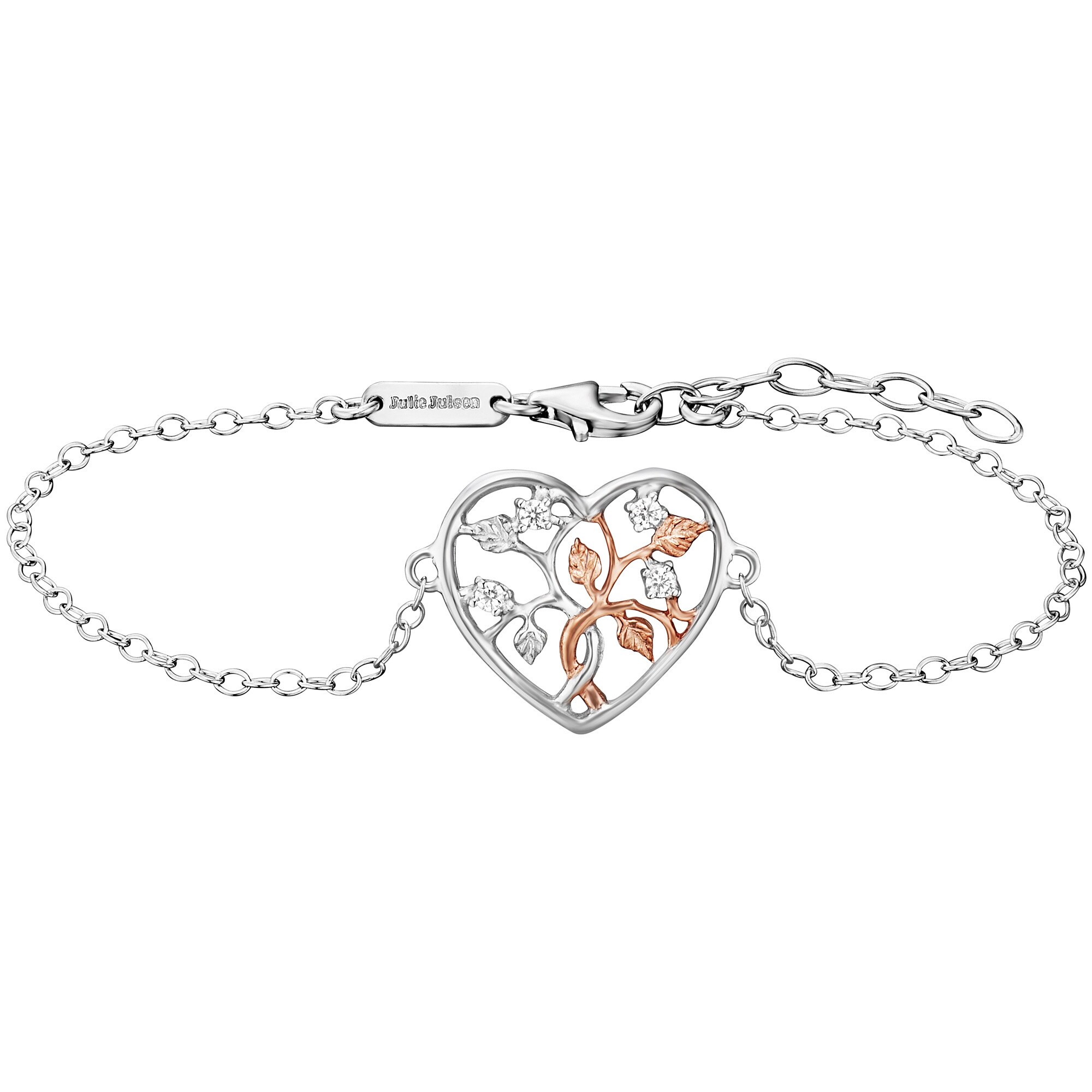Julie Julsen Armband 925/- Sterling Silberteils rosé vergoldet Zirkonia