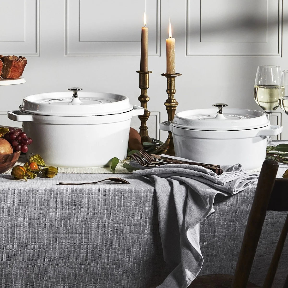 Staub braadpan La Cocotte Puur wit