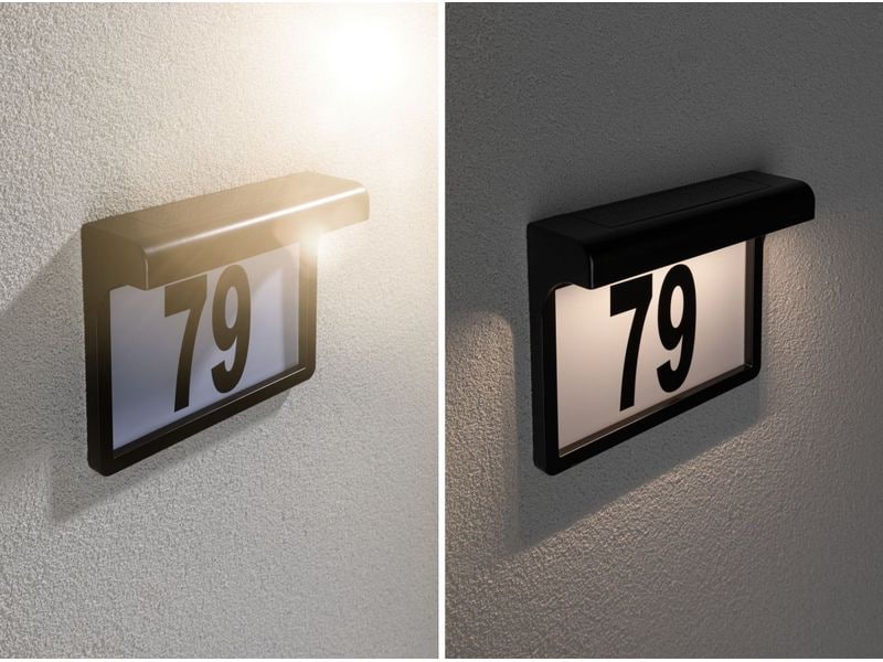 Paulmann Solar LED Hausnummernleuchte Dayton II Hausnummernleuchte