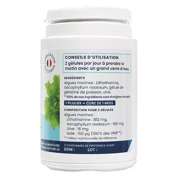 Oemine Iode Algue Équilibre Thyroïdien 60 gélules