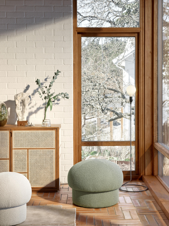 Design House Stockholm Uno poef 65 brown