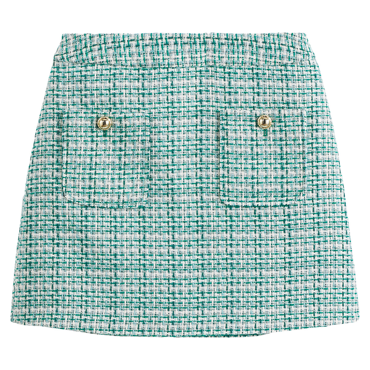 COLEÇÕES LA REDOUTE<br>Mini-rok em tweed