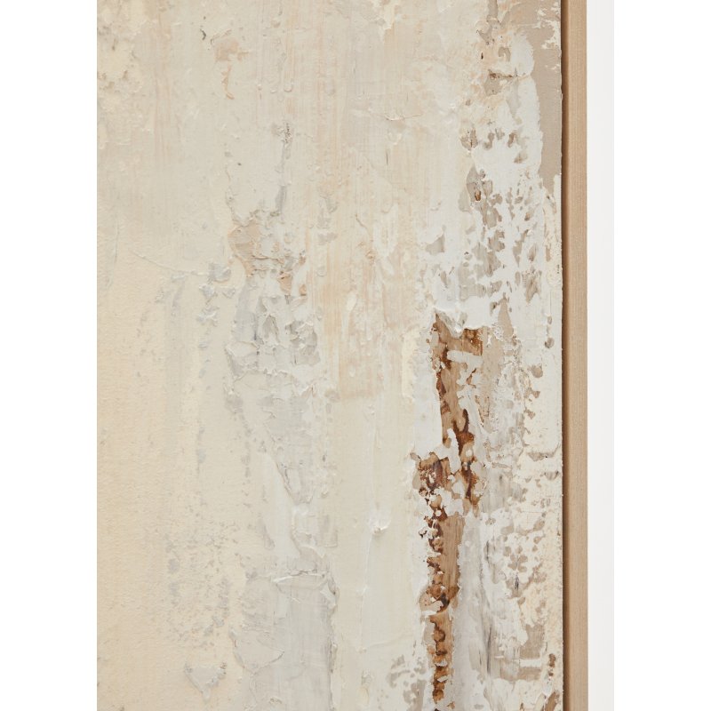 Tableau abstrait Silpa beige clair 200 x 120 cm