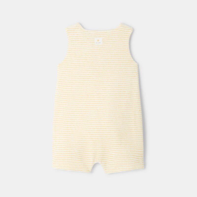 Combinaison en coton éponge jaune naissance Absorba Jaune
