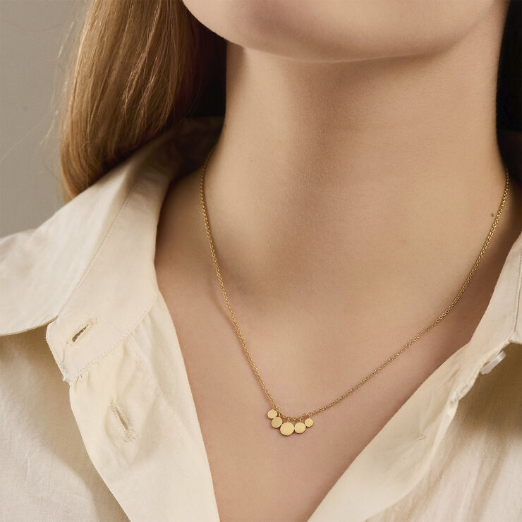 Pernille Corydon Jewellery Mini coin necklace lenght 40-48 cm Sølv