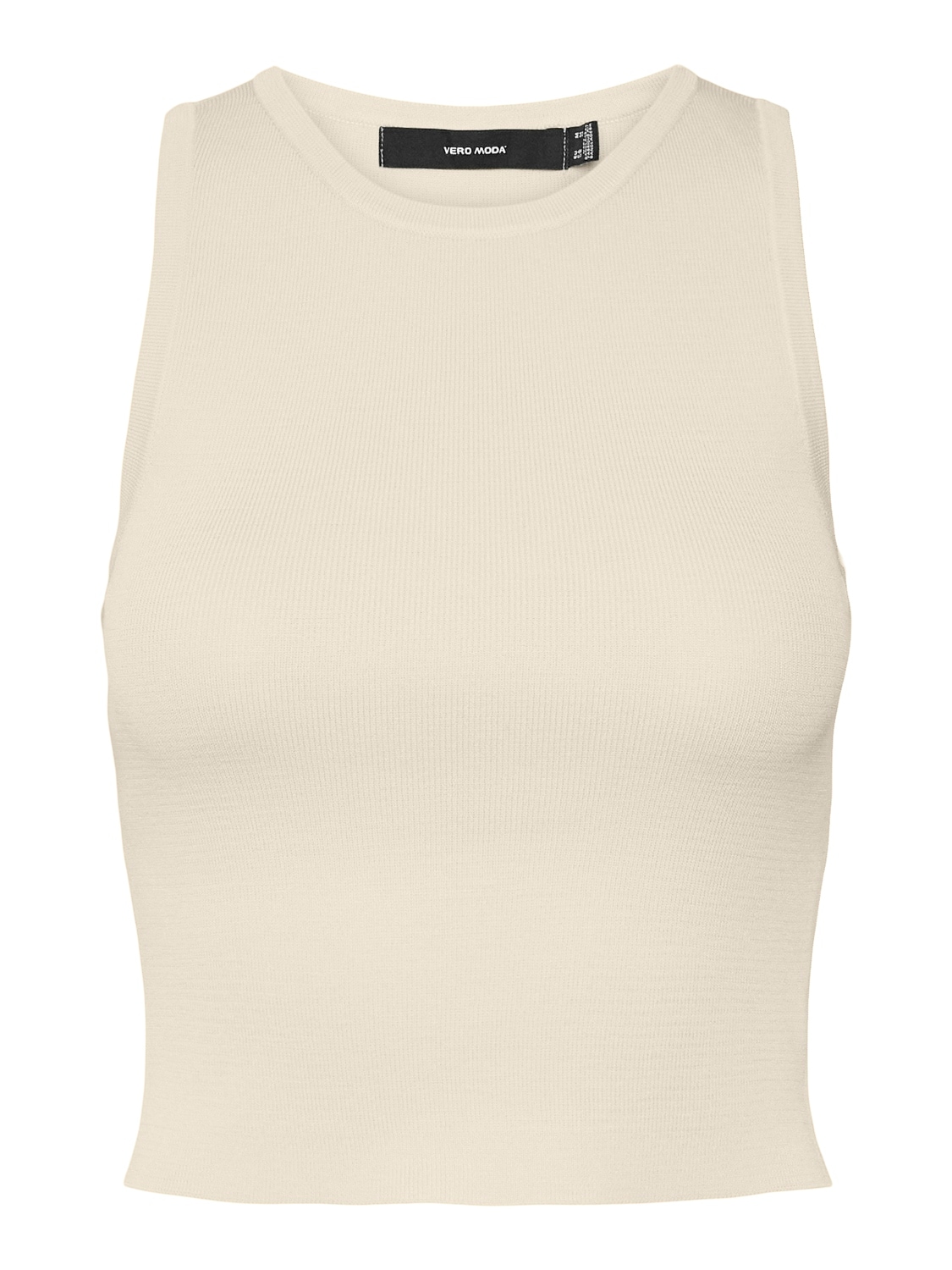 Vero Moda Strickpullover »VMGINNY SL O-NECK CROP TOP NOOS« Stricktop in kurzer Form