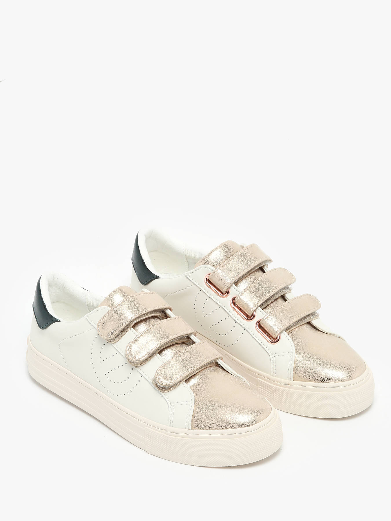 Sneakers velcro Arcade en cuir NO NAME