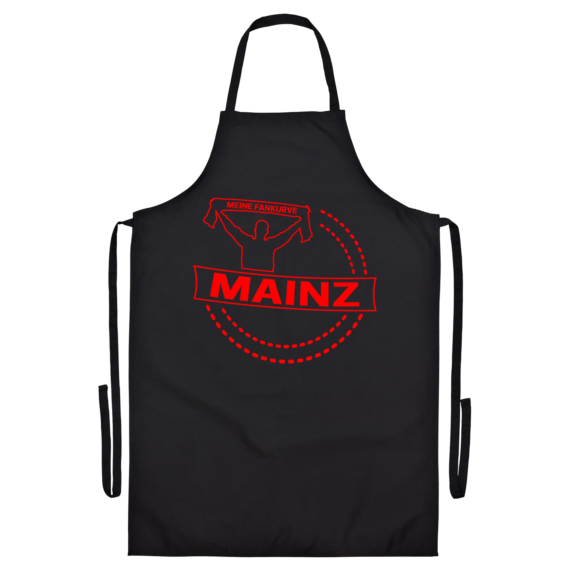 multifanshop® Grillschürze - Mainz - Meine Fankurve - Druck rot