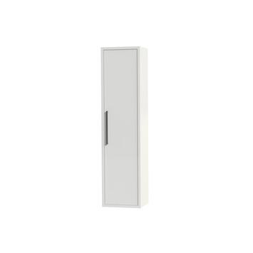 Boston kolomkast 40cm wit hoogglans rvs