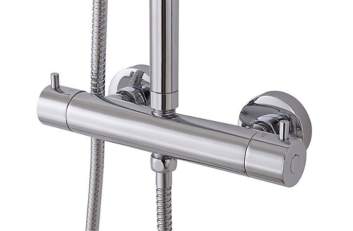 Colonne de douche thermostatique GoodHome Weddell