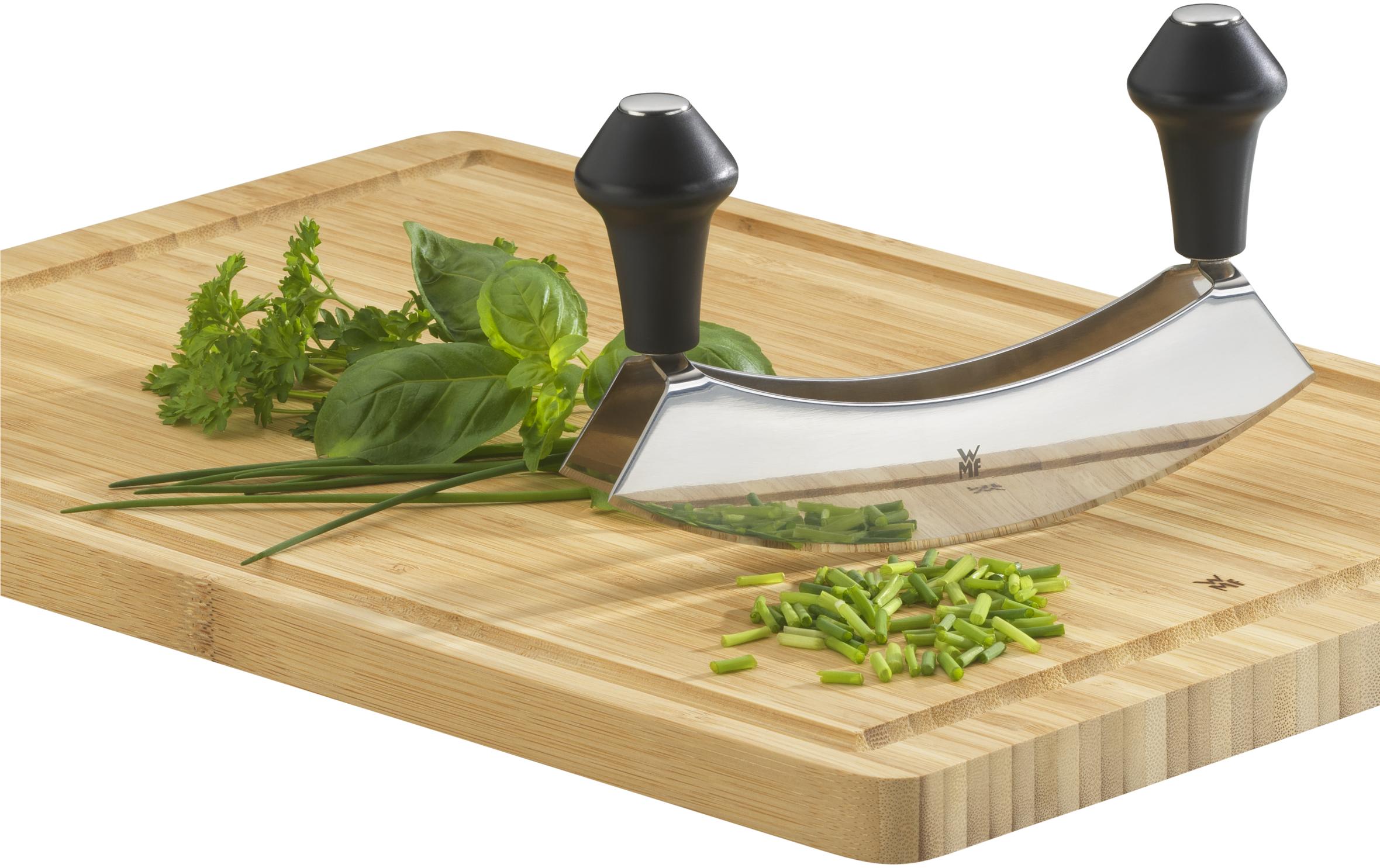 Kräutermesser 2-schneidig SchwarzWiegemesser aus Edelstahl