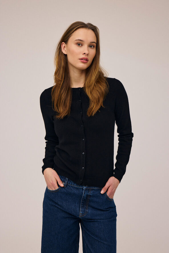 Magasin du Nord Collection Myrna 3 RWS Cardigan Lambswool Black