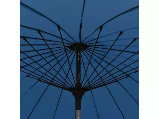 Parasol d'extérieur avec mât en aluminium 270 cm Bleu azuré