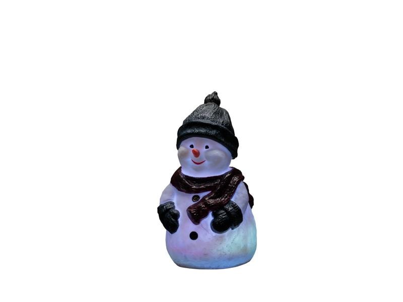 Konstsmide LED-Figur LED Kunststoffschneemann, 38 cm, RGB LED Kunststoffschneemann