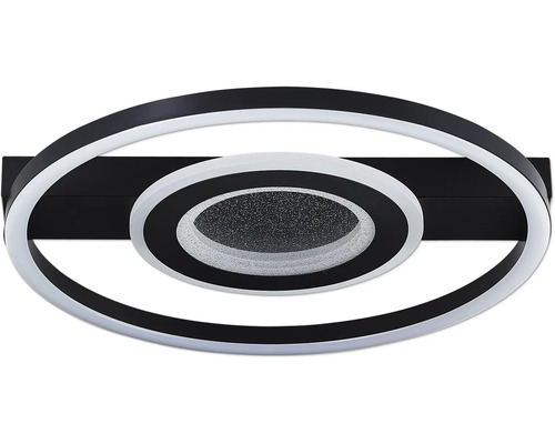 LED plafondlamp 26W 2400 lm 3000 KB 37 cm Queens zwart
