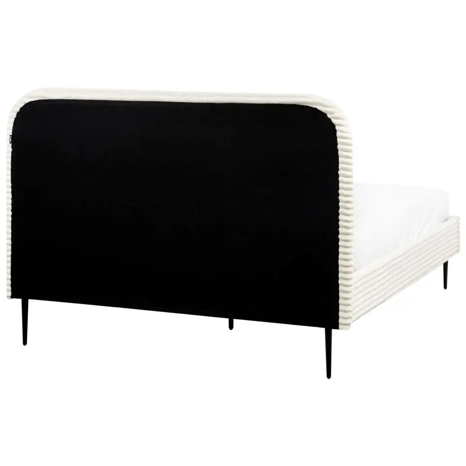 FLAYAT - Tweepersoonsbed - Gebroken wit - 140 x 200 cm - Corduroy