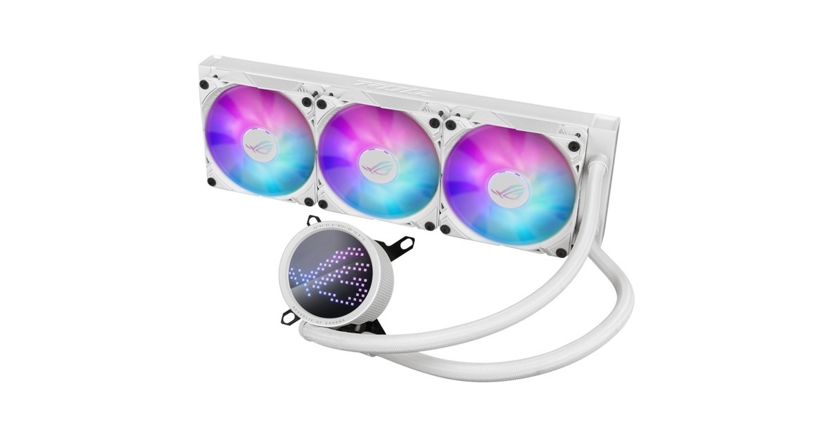 ASUSRYUO III 360 ARGB White edition waterkoeling  (Wit, 4-pins PWM fan-connector)